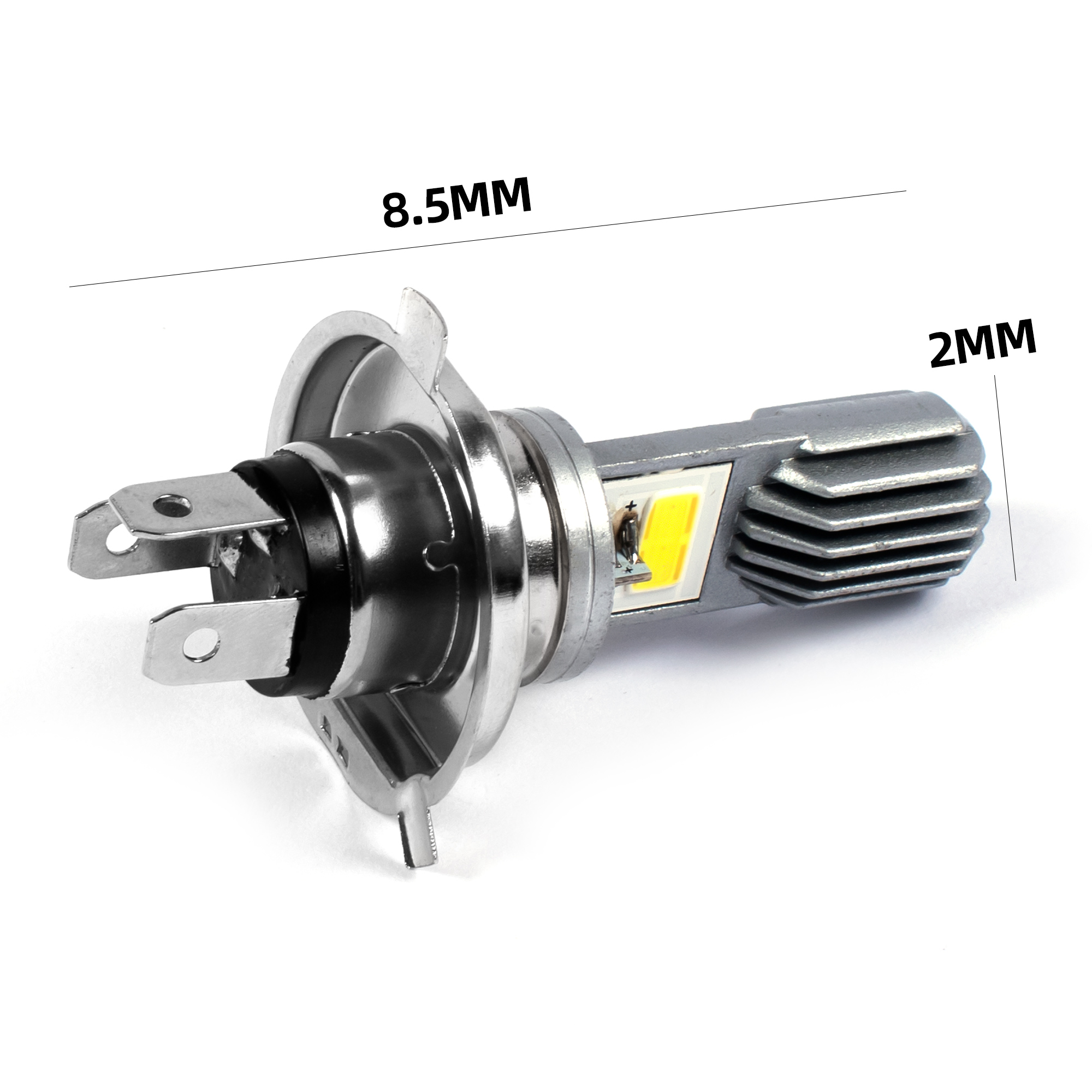 Aksesori Sepeda Motor Sistem Penerangan Sepeda Motor Bohlam Lampu Depan Led H4 Sepeda Motor Universal 12V