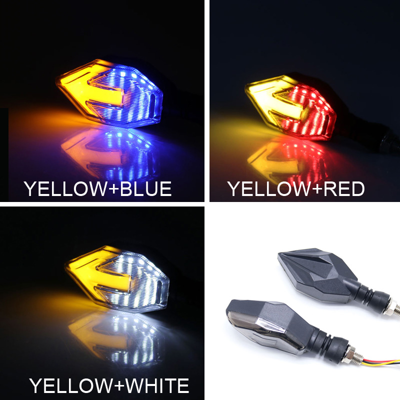 Sistem Lampu Sepeda Motor Indikator Sepeda Motor Universal Lampu Sinyal Strobo Belok Led Aksesori Sepeda Modifikasi