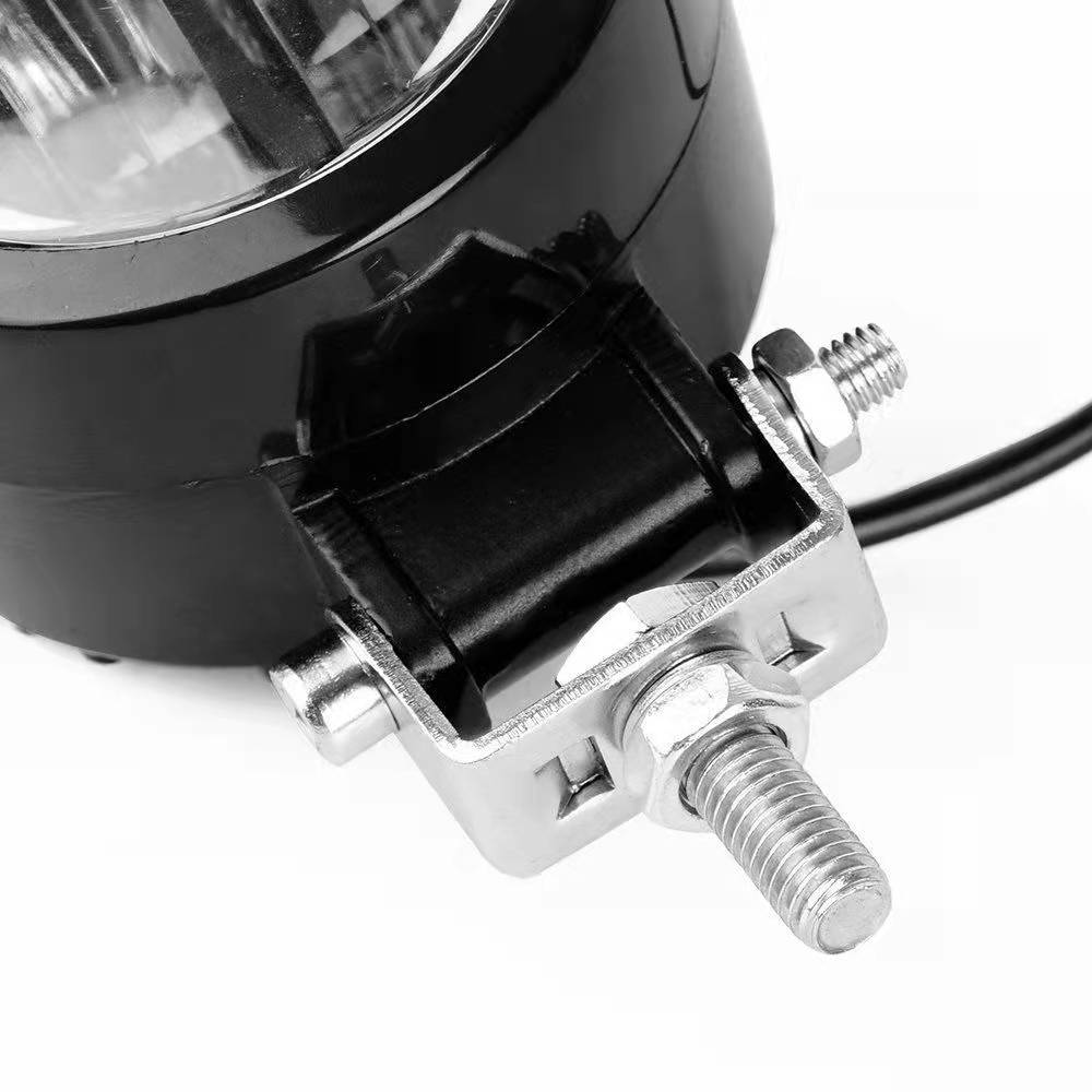 Lampu Depan Modifikasi Lampu Sorot Motor 6 Inci Bundar 12V Kualitas Tinggi Lampu Kabut Model SUV Off-Road Universal Lampu Malaikat