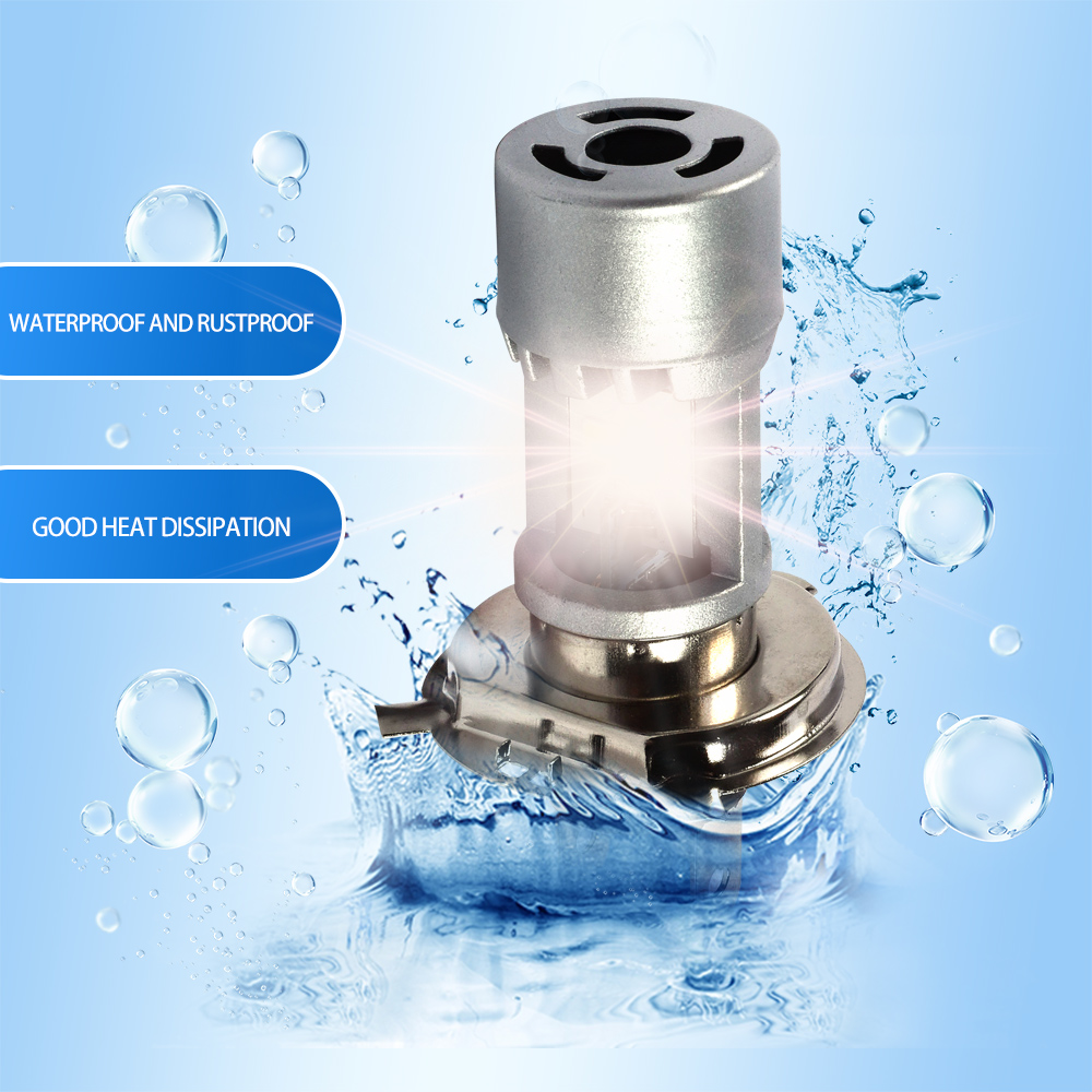Suku Cadang Sepeda Motor Terlaris COB Kipas Bawaan Lampu Depan Sepeda Motor Lampu Kabut Bohlam Lampu Depan Led Sepeda Motor