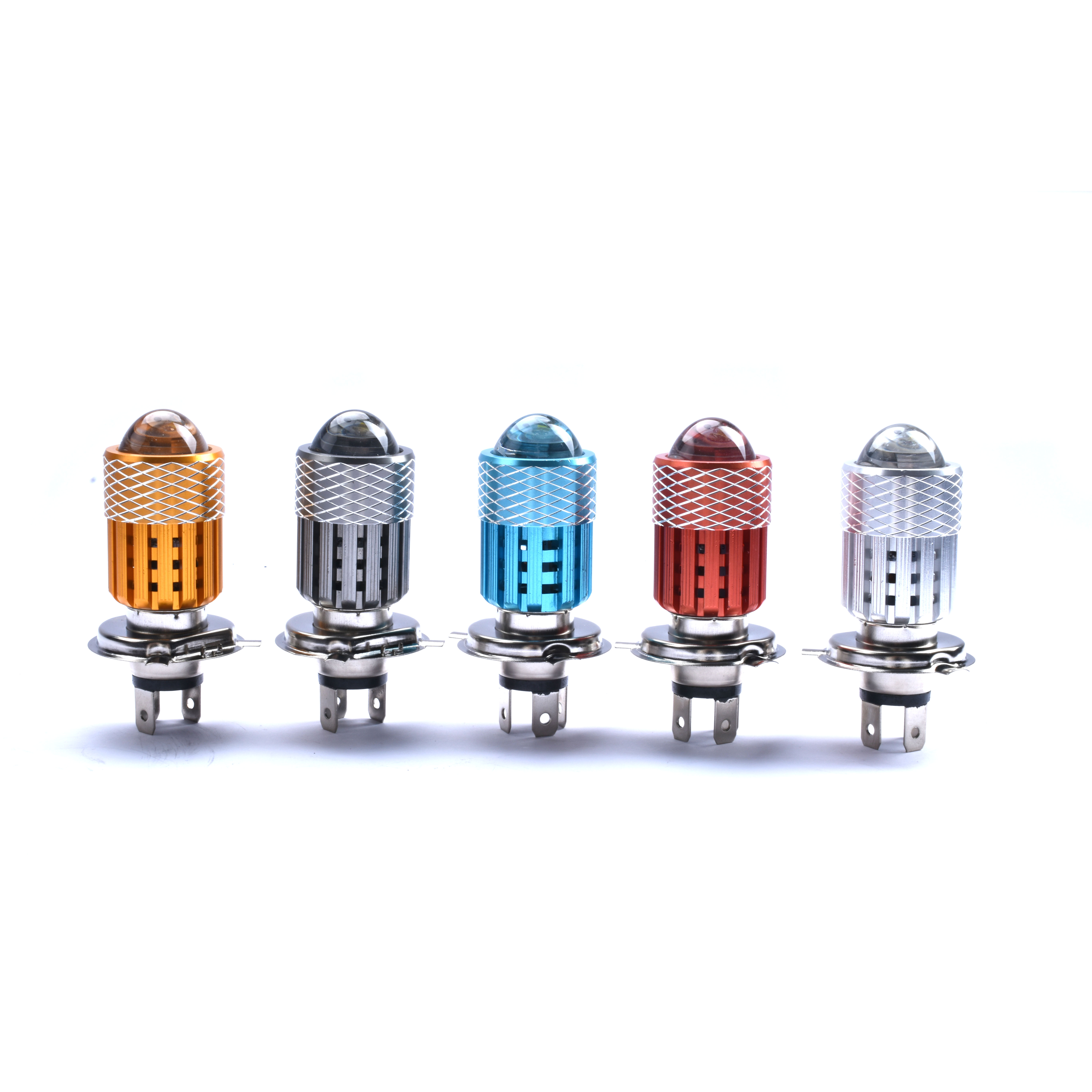Lampu Depan Sepeda Motor Lampu Kabut Berkendara Mini Lampu Depan Led H4 untuk Lampu Sorot Sepeda Motor
