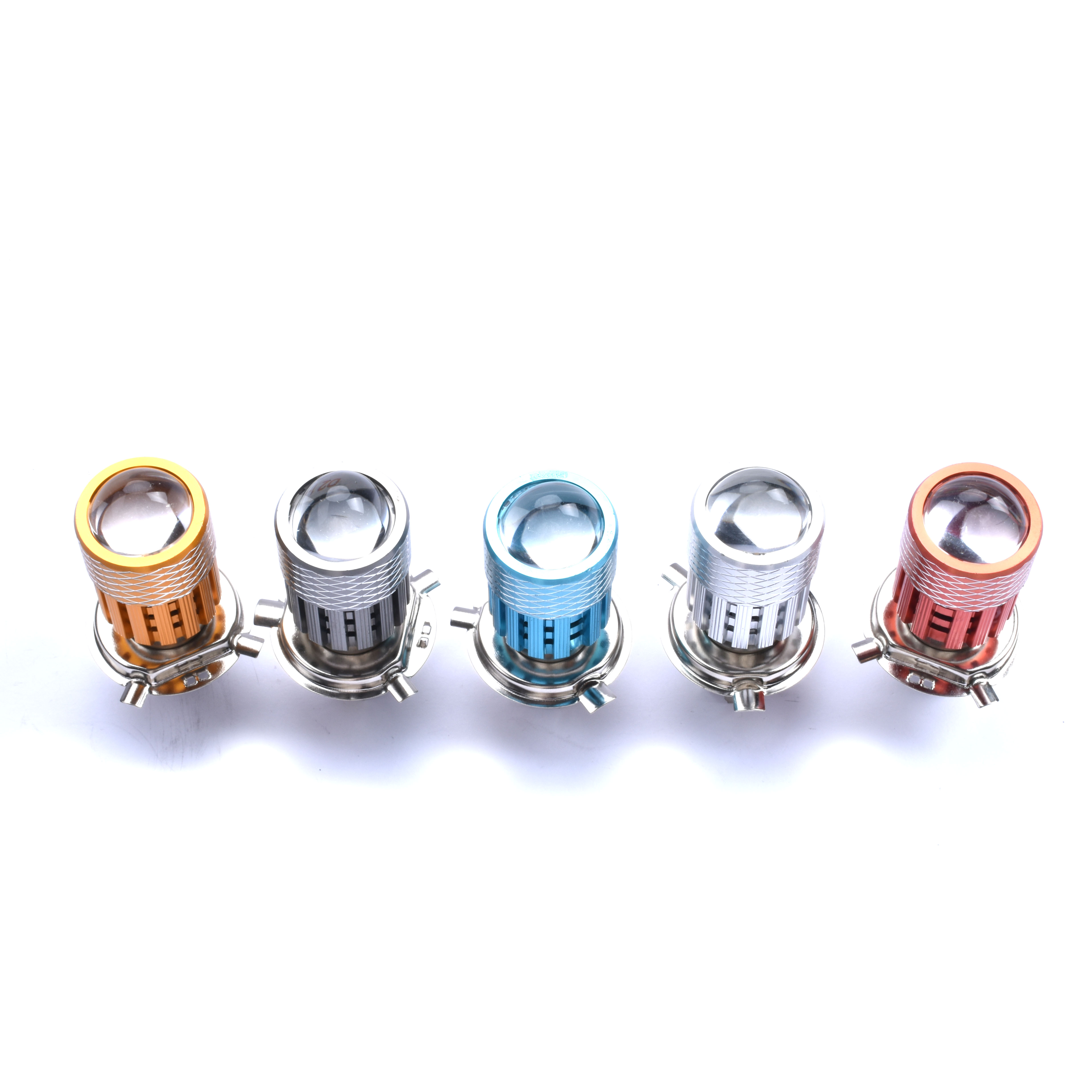 Lampu Depan Sepeda Motor Lampu Kabut Berkendara Mini Lampu Depan Led H4 untuk Lampu Sorot Sepeda Motor
