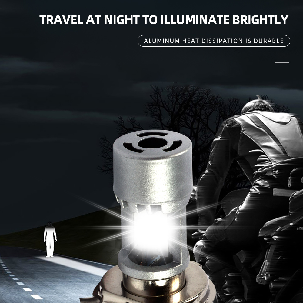 Suku Cadang Sepeda Motor Terlaris COB Kipas Bawaan Lampu Depan Sepeda Motor Lampu Kabut Bohlam Lampu Depan Led Sepeda Motor