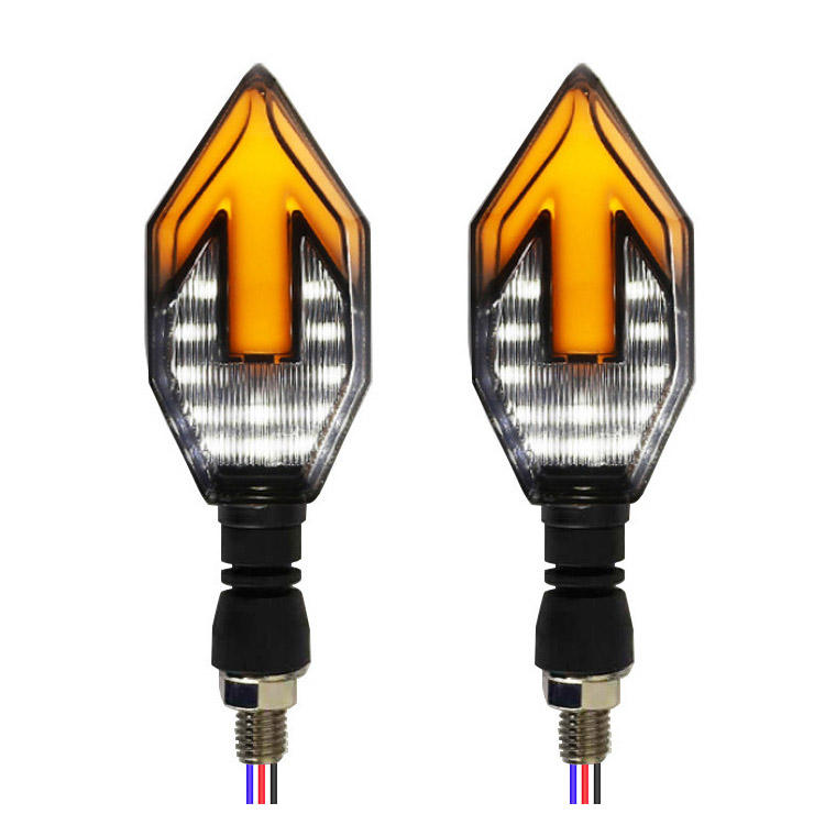 Sistem Lampu Sepeda Motor Indikator Sepeda Motor Universal Lampu Sinyal Strobo Belok Led Aksesori Sepeda Modifikasi