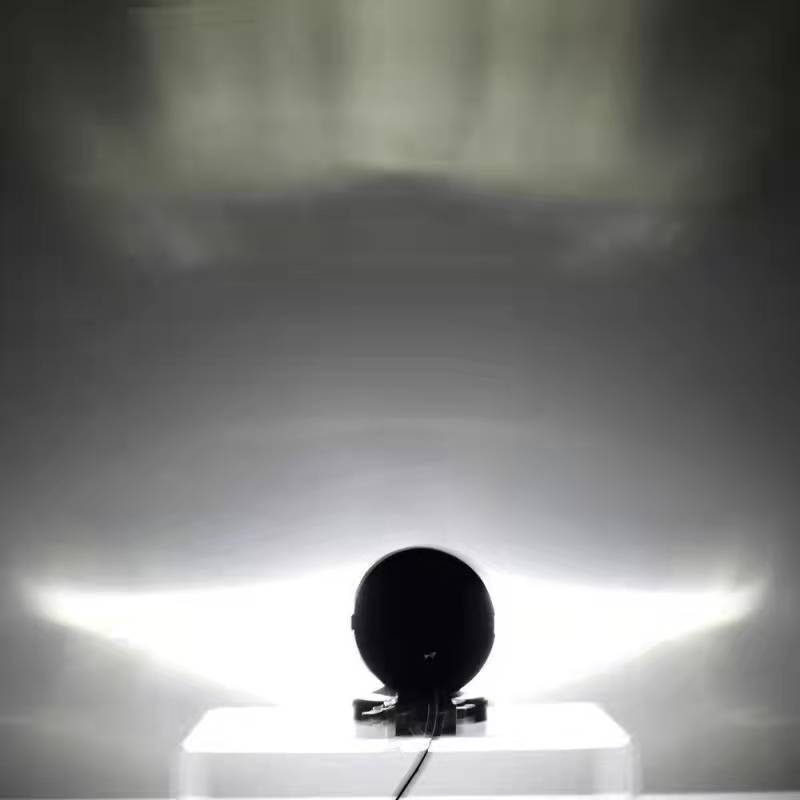 Lampu Depan Modifikasi Lampu Sorot Motor 6 Inci Bundar 12V Kualitas Tinggi Lampu Kabut Model SUV Off-Road Universal Lampu Malaikat
