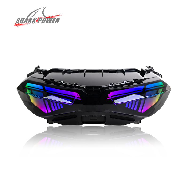 Untuk exciter150 y15zr mxking150 sniper150 scooter rgb LED lampu depan lampu depan sistem pencahayaan sepeda motor penting