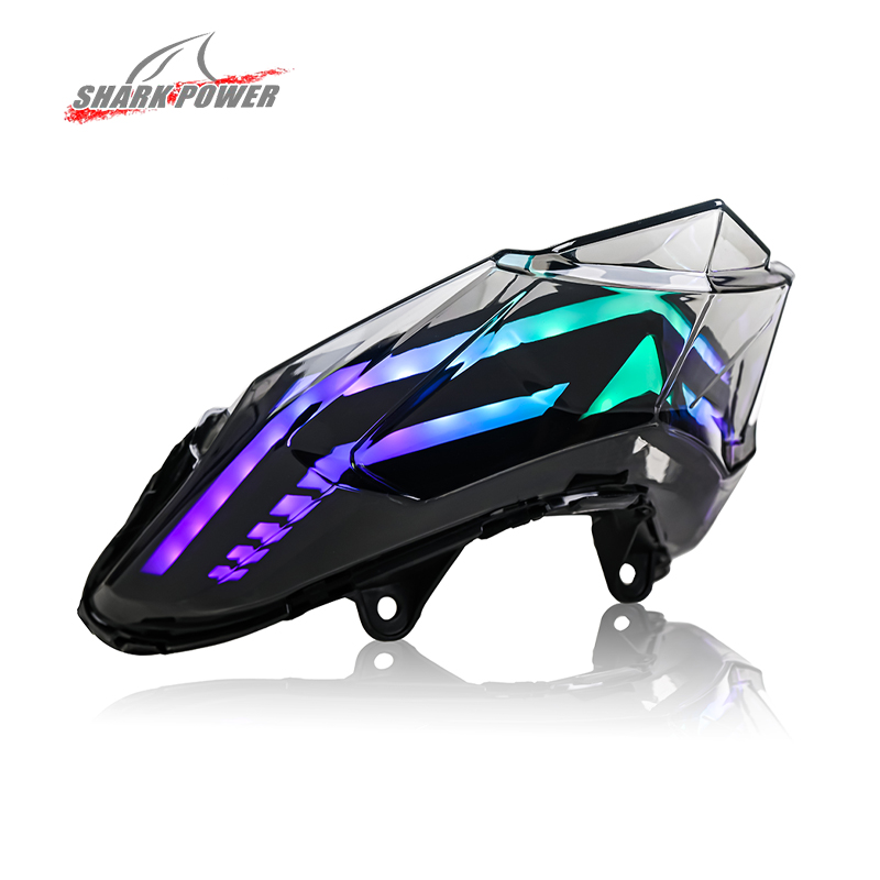 Untuk Honda Vario 125 2015-2017 Motorbike RGB LED Lampu Lampu Sinyal Turn & Rem Indikator Sistem Pencahayaan Badan Sepeda Motor