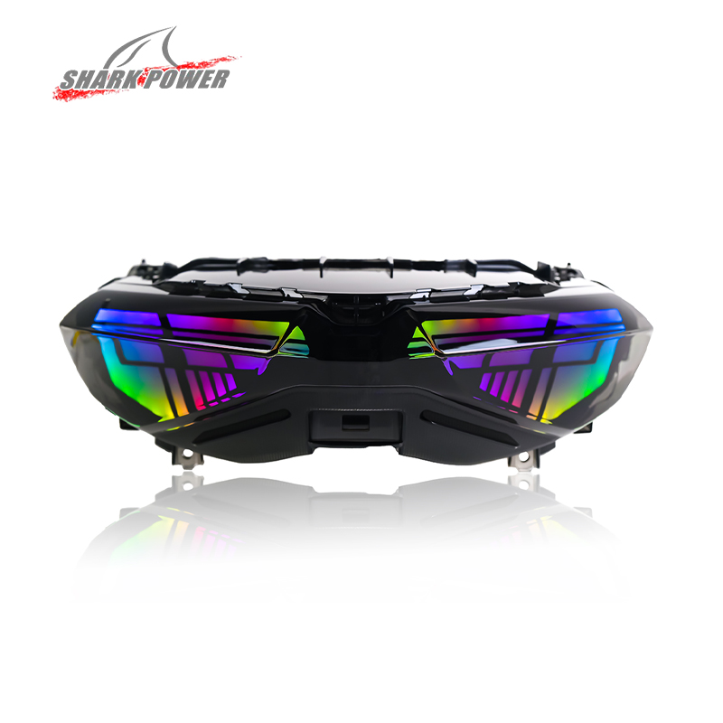 Untuk exciter150 y15zr mxking150 sniper150 scooter rgb LED lampu depan lampu depan sistem pencahayaan sepeda motor penting