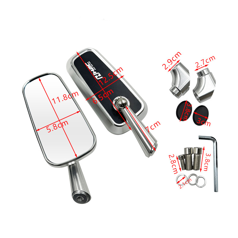 H2C Motorbikes Sisi Spion Spion Motor Riding Accessories Bingkai Bagian Tubuh Espejo de Motocicleta Untuk Yamaha Honda