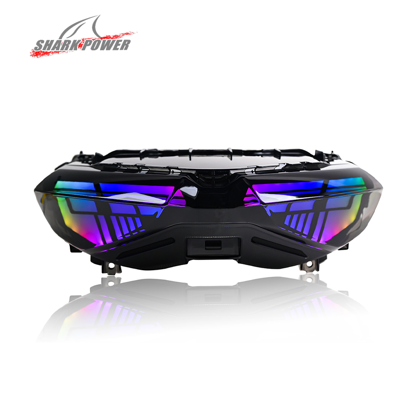 Untuk exciter150 y15zr mxking150 sniper150 scooter rgb LED lampu depan lampu depan sistem pencahayaan sepeda motor penting
