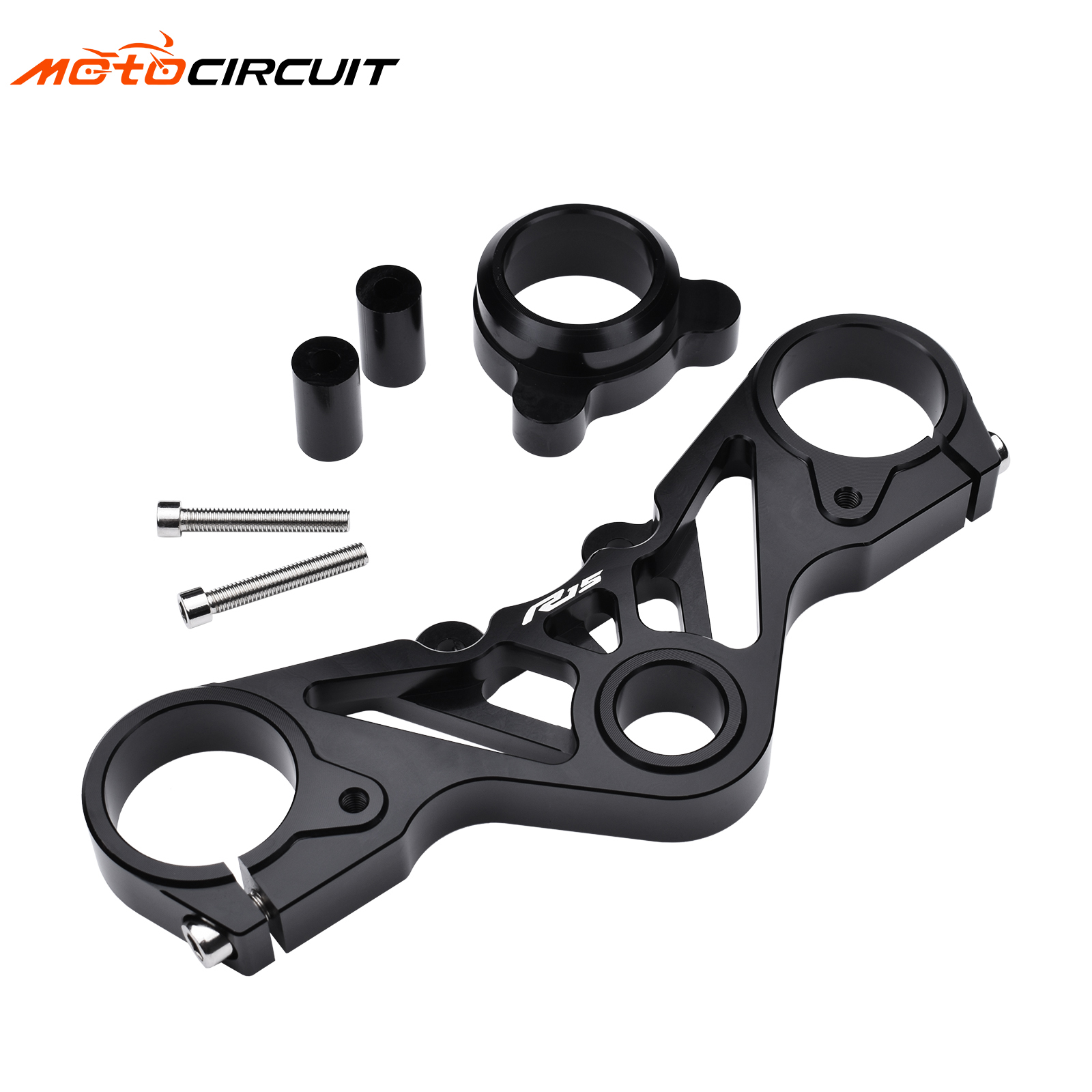CNC Motorcycle CNC Upper Triple Tree Clamp Depan kemudi Dudukan dalam plastik untuk Yamaha R15 V3 Bagian Kustom Bagian