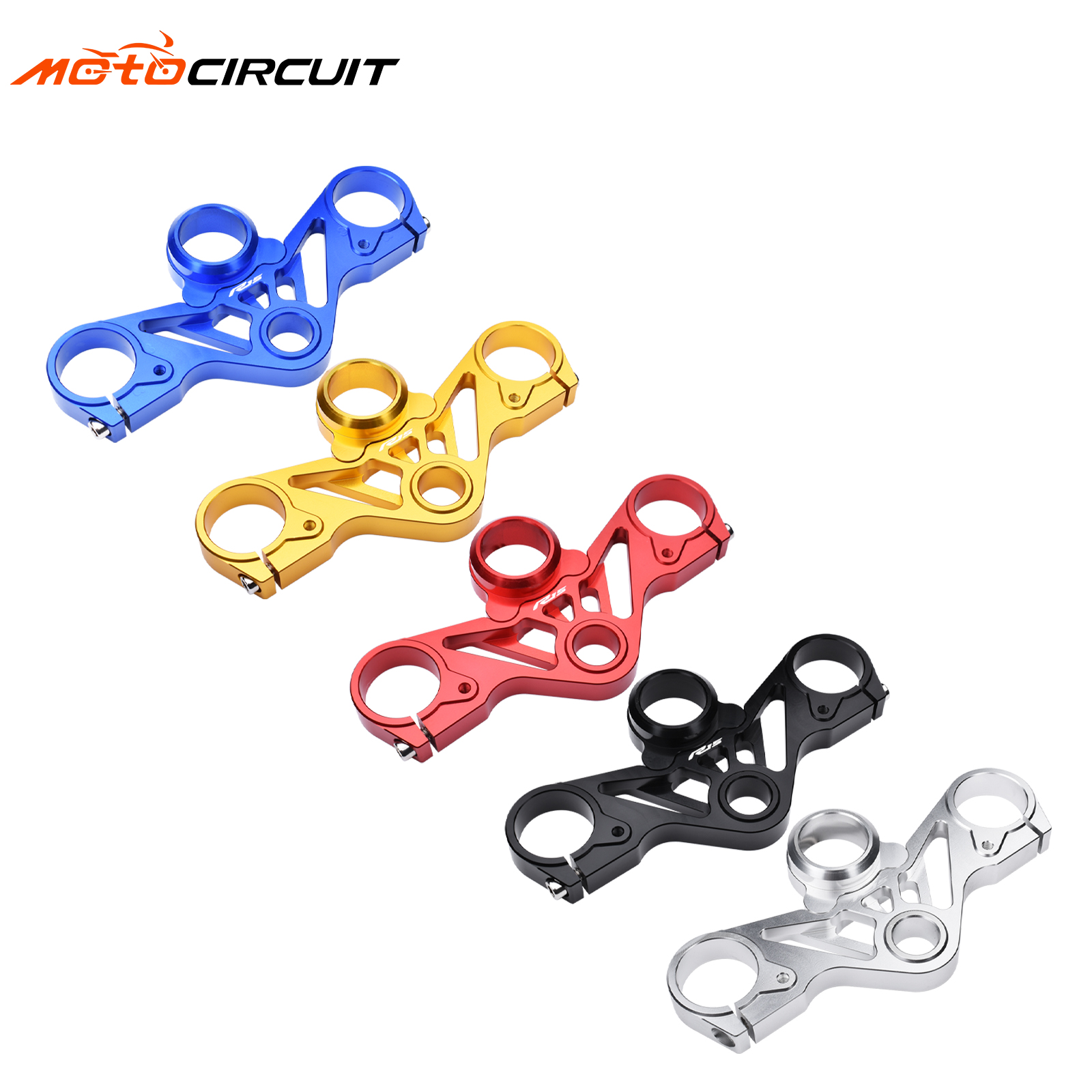 CNC Motorcycle CNC Upper Triple Tree Clamp Depan kemudi Dudukan dalam plastik untuk Yamaha R15 V3 Bagian Kustom Bagian