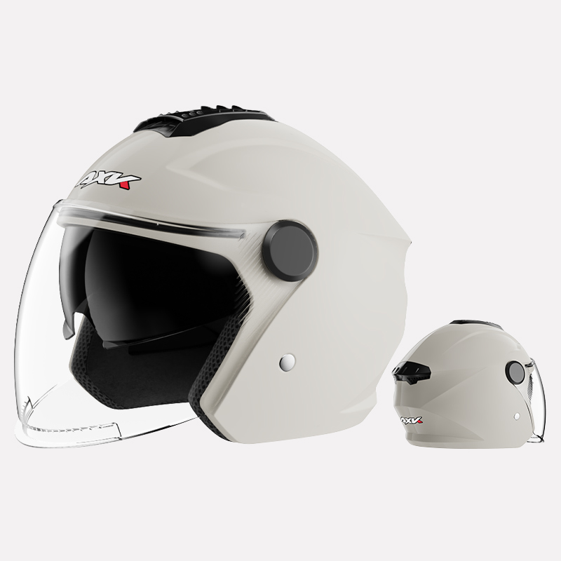 Helm Aksesoris Sepeda Motor Unisex dengan gaya klasik setengah wajah visor penutupan penutupan cepat penutupan casco de moto
