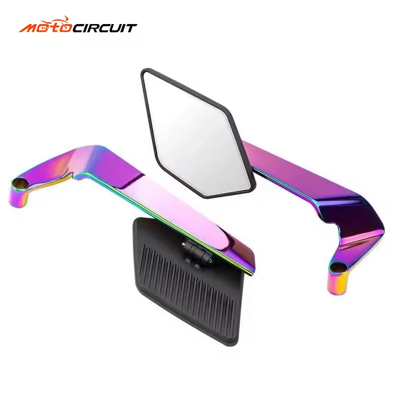 Aksesoris sepeda motor desain baru sayap angin besar kaca samping kaca spion view mirror universal
