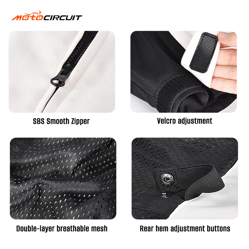 Summer Motorcycle Anti-Fall Racing Suit Breathable Mesh Commuter Riding Suit yang Cocok Untuk Off-Road and Road Riding