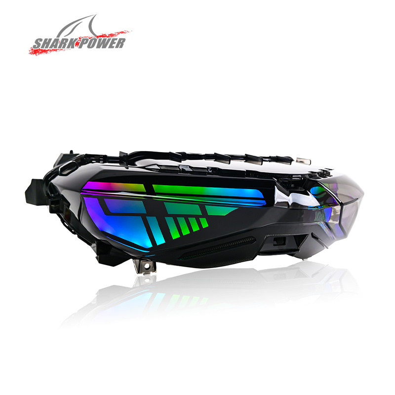 Untuk exciter150 y15zr mxking150 sniper150 scooter rgb LED lampu depan lampu depan sistem pencahayaan sepeda motor penting