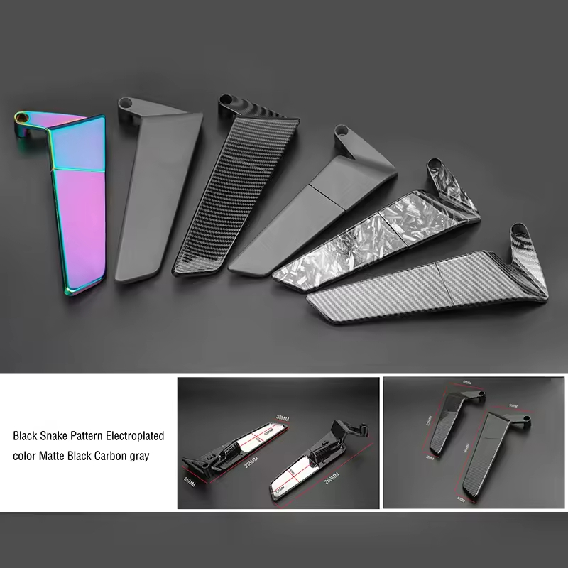 Aksesori Modifikasi Sepeda Motor Laser Wing Mirror Motorbike Tekaman Kecepatan Accesorios de Motociclleta