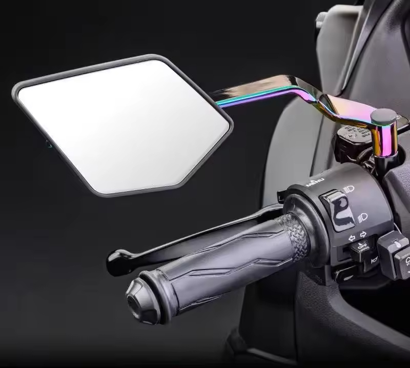 Aksesoris sepeda motor desain baru sayap angin besar kaca samping kaca spion view mirror universal