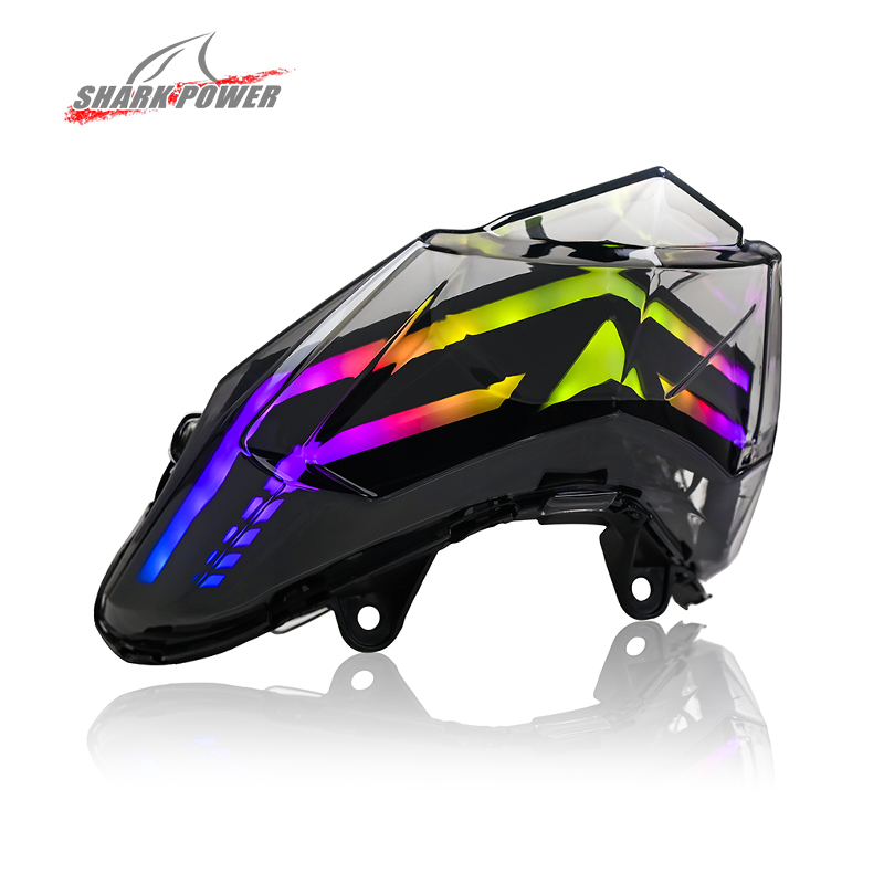 Untuk Honda Vario 125 2015-2017 Motorbike RGB LED Lampu Lampu Sinyal Turn & Rem Indikator Sistem Pencahayaan Badan Sepeda Motor