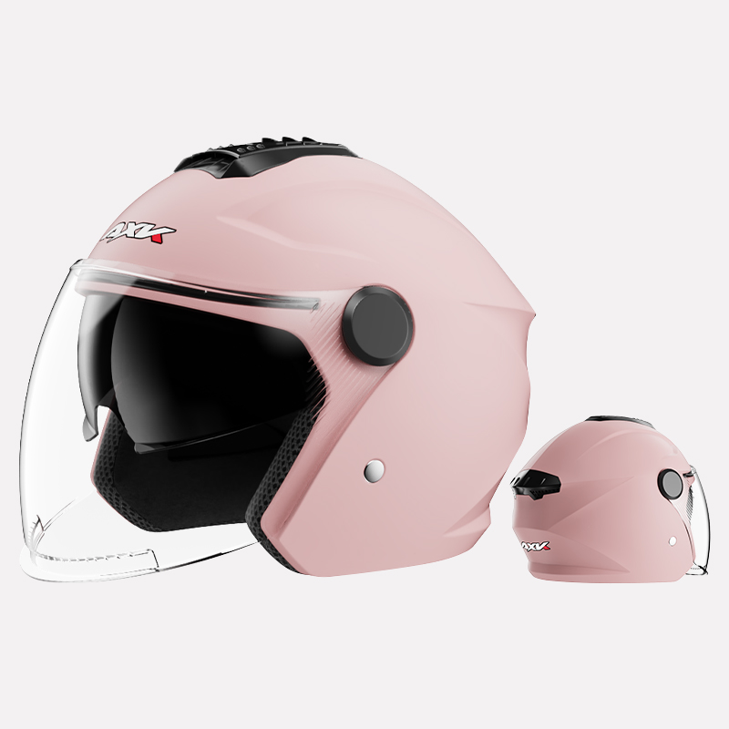 Helm Aksesoris Sepeda Motor Unisex dengan gaya klasik setengah wajah visor penutupan penutupan cepat penutupan casco de moto