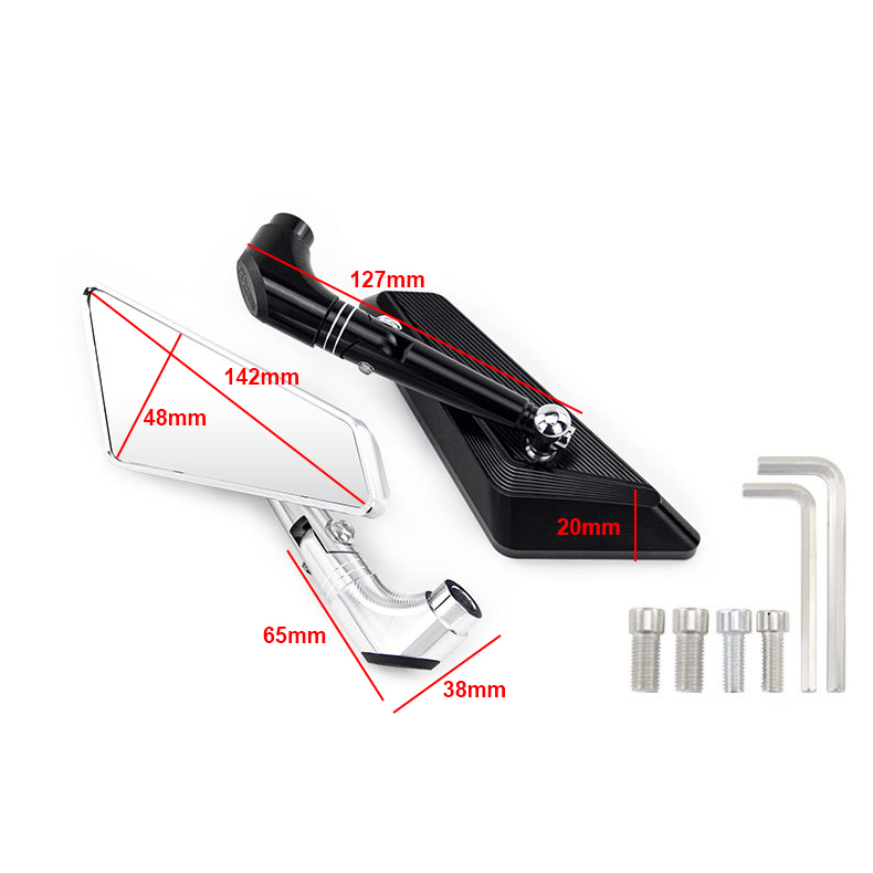 Motorbikes Sisi Teklik Tekaman H2C CNC Motor Riding Accessories Bingkai Bagian Tubuh Accesorios Para Motocicletas Espejo