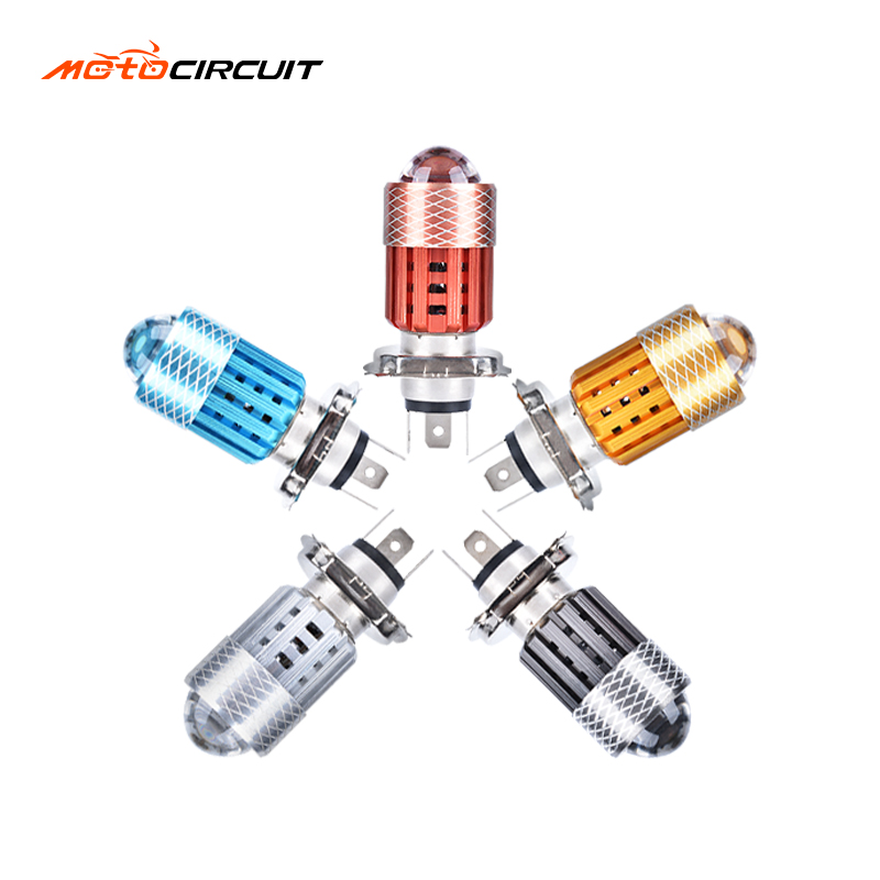 H4 Universal Mini LED Sorotan 12V lampu lampu untuk sepeda motor motor Fog Light Accessories Sistem Pencahayaan Universal