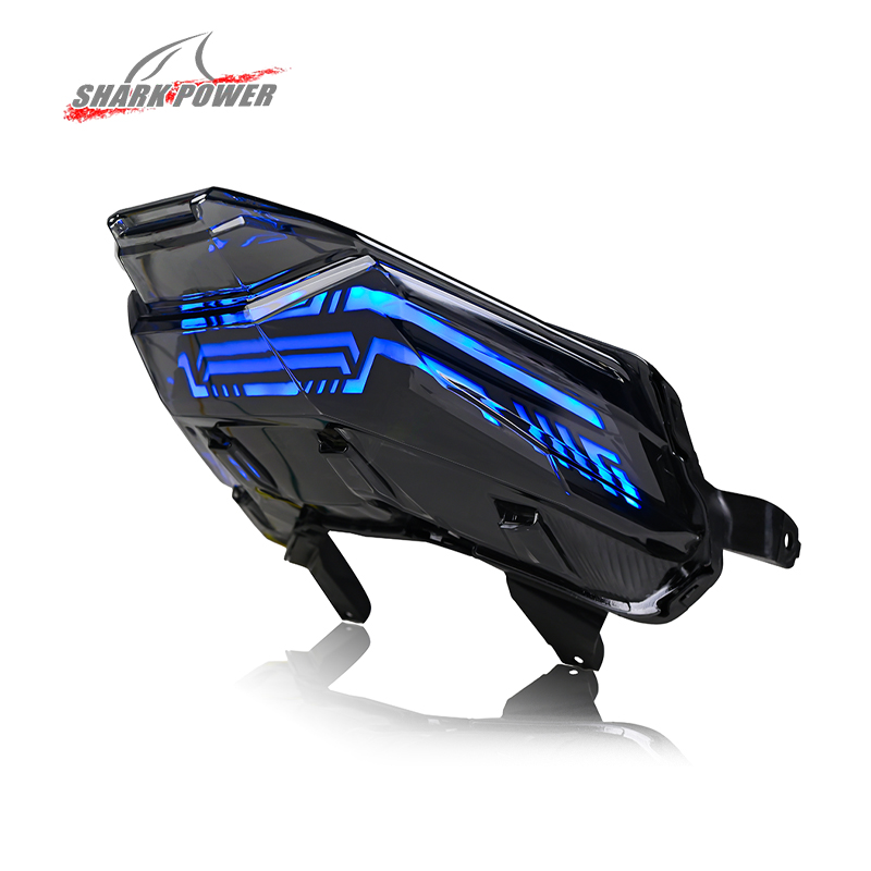 Honda click160 vario160 motorbike body bagian pencahayaan sistem rgb led tai lampu belok sinyal rem sepeda motor