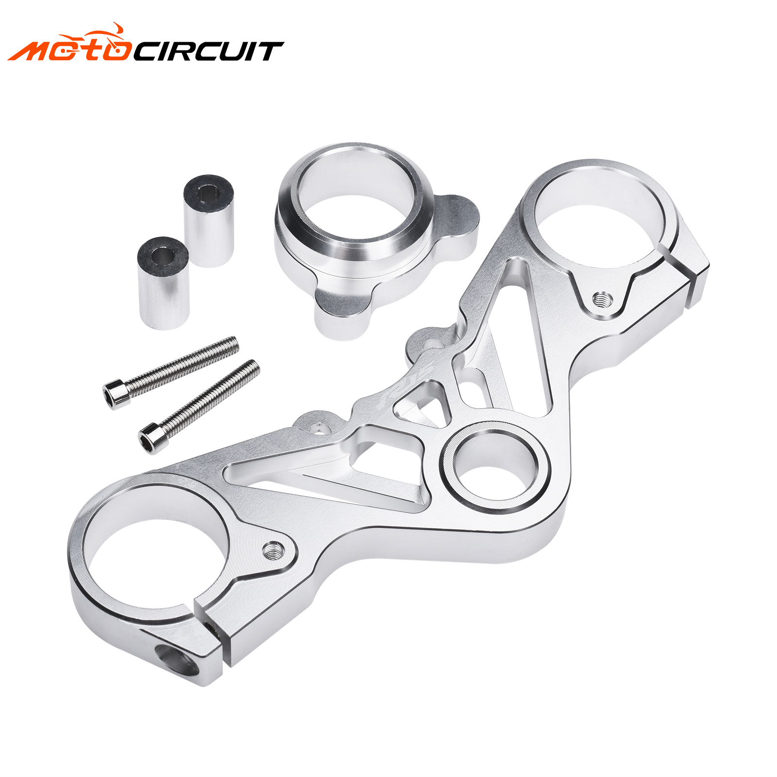 CNC Motorcycle CNC Upper Triple Tree Clamp Depan kemudi Dudukan dalam plastik untuk Yamaha R15 V3 Bagian Kustom Bagian